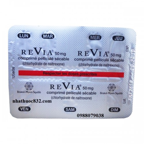 Thuốc chống tái Revia (naltrexone)